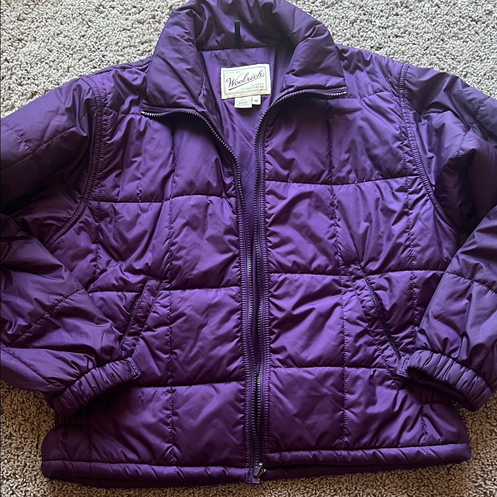 Woolrich Women's Purple Puffer Jacket